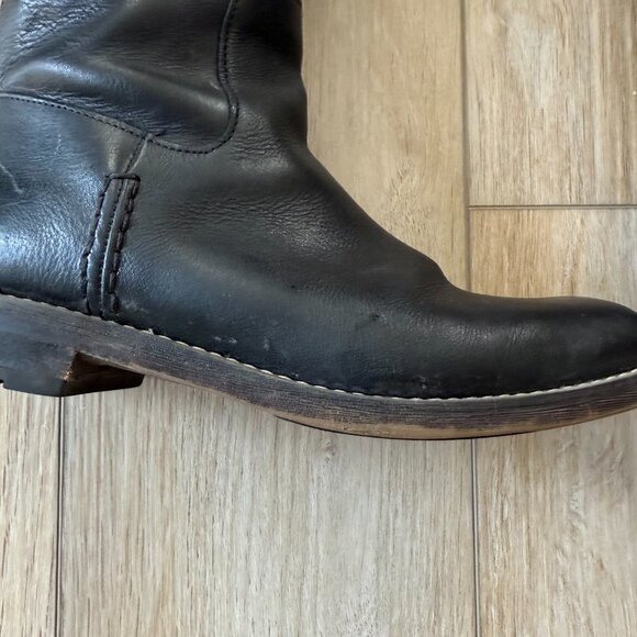 👢 Franco Sarto Black Leather Riding Boots | Women’s 9.5M Wide Calf 👢 - Picture 4 of 16